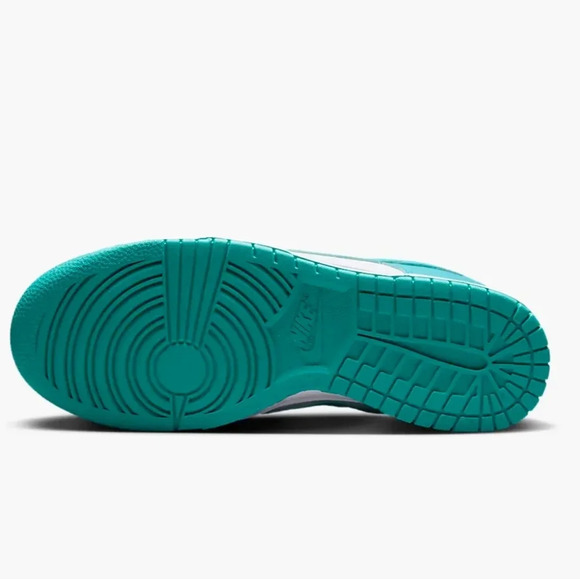 Nike Dunk Low Womens Teal Sneakers Shoes Customized with Swarovski Crystals - Picture 2 of 6